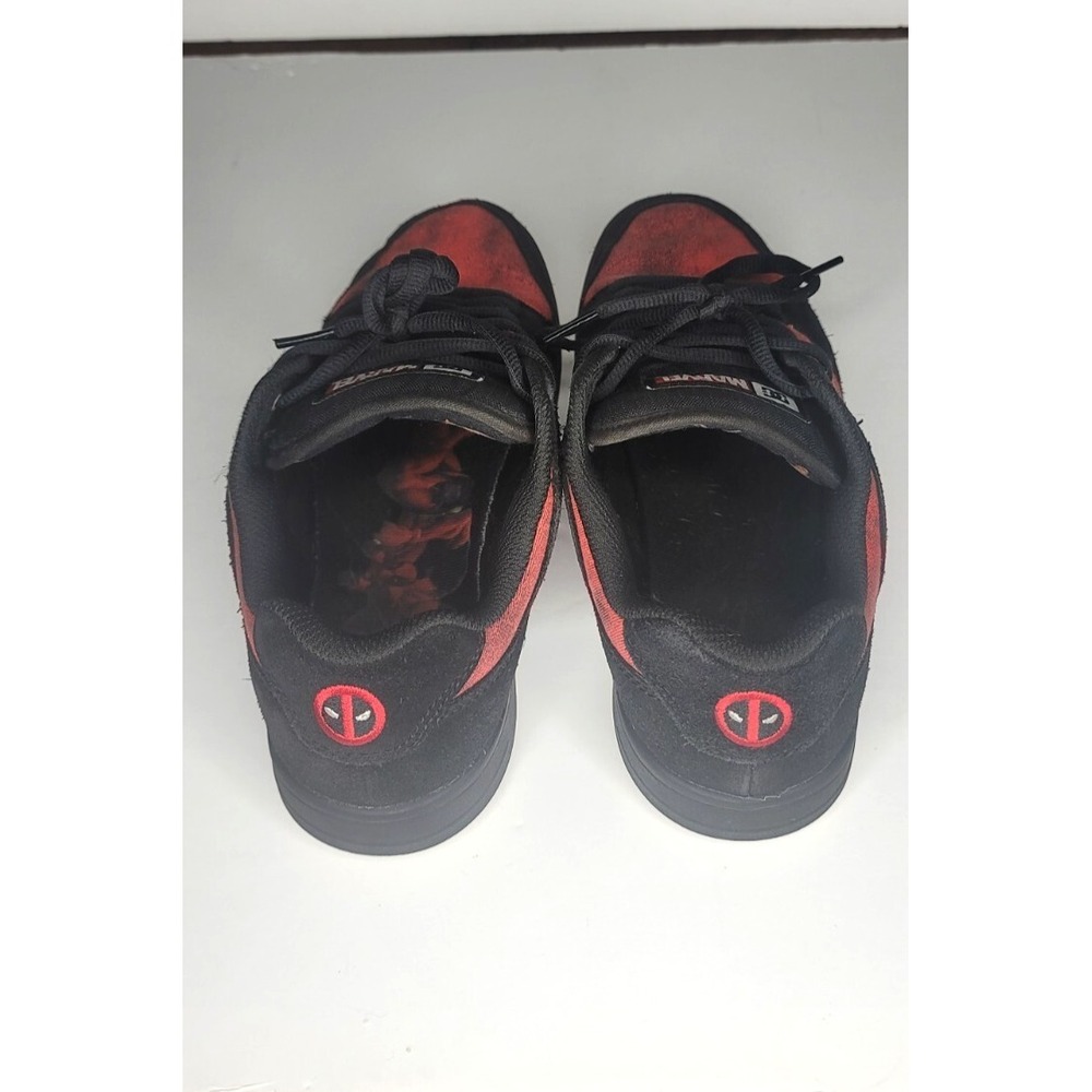 DC Manteca 4 x Marvel Deadpool Sneakers Men's Size 8.5 Black/ Red RARE - Picture 3 of 7